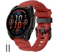 Cinturino sportivo adatto per Garmin tactix 8 Fenix 8 51 mm/Fenix 7X/7X Pro/6X/6X Pro/5X/5X Plus/3/3 HR, cinturino di ricambio in silicone da 26 mm, adatto per Garmin Tactix7/Enduro3 2/Descent Mk2i/3i