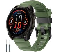 Cinturino sportivo adatto per Garmin tactix 8 Fenix 8 51 mm/Fenix 7X/7X Pro/6X/6X Pro/5X/5X Plus/3/3 HR, cinturino di ricambio in silicone da 26 mm, adatto per Garmin Tactix7/Enduro3 2/Descent Mk2i/3i