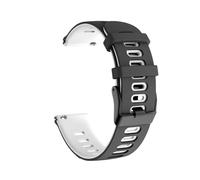 Cinturino sportivo in silicone 20/22mm compatibile con cinturino Vantage V3 M/M2/bracciale Grit X Pro Titan IGNITE 3 2 Pacer cinturino morbido(Black White,20mm)