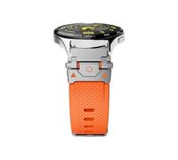 Cinturino sportivo in silicone da 20 mm e 22 mm for Amazfit Balance Falcon Oneplus Quick Release Band(Silver orange,For Amazfit GTS 46mm)