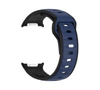 Cinturino sportivo in silicone for Samsung Galaxy Watch 8 40mm e 44mm, cinturino di ricambio for Galaxy 8 Classic 46mm(Black blue,For Watch8 44mm)
