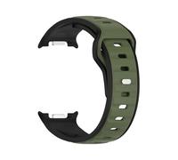 Cinturino sportivo in silicone for Samsung Galaxy Watch 8 40mm e 44mm, cinturino di ricambio for Galaxy 8 Classic 46mm accessori(Black Army Green,For Watch8 44mm)