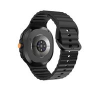 Cinturino sportivo in silicone for Samsung Galaxy Watch Ultra2, compatibile con Watch 8 Classic 46 mm/Watch8 44 40mm, cinturino di ricambio. accessori(Black,For Watch 8 Ultra 2)