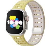 Cinturino sportivo magnetico in silicone per Apple Watch, compatibile con ultra 1/2/3, serie 11 10 9 8 7 6 5 4 SE, 49 mm 46 mm 45 mm 44 mm 42 mm 41 mm 40 mm 38 mm. Vestibilità sicura, Polinoart Moose