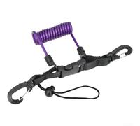 Cinturino Subacqueo per tpu Acciaio 1.1m Anti-Perdita Cinturino | Nucleo acciaio 304, rivestimento per tpu , elastico fino a 1.1m, previene perdita attrezzatura(Purple)