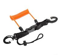 Cinturino Subacqueo per tpu Acciaio 1.1m Anti-Perdita Cinturino | Nucleo acciaio 304, rivestimento per tpu , elastico fino a 1.1m, previene perdita attrezzatura(Orange)