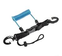 Cinturino Subacqueo per tpu Acciaio 1.1m Anti-Perdita Cinturino | Nucleo acciaio 304, rivestimento per tpu , elastico fino a 1.1m, previene perdita attrezzatura(Blue)