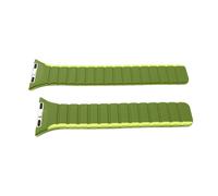 System-S Cinturino 38 40 41mm in silicone flessibile magnetico per Apple Watch Smartwatch Verde Verde Chiaro, verde - chiaro, Eine Grösse