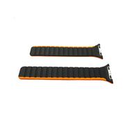 System-S Cinturino 38 40 41mm in silicone flessibile magnetico per Apple Watch Smartwatch Nero Arancione, nero/arancione, Eine Grösse