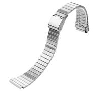 Cinturino ultrasottile in acciaio inossidabile da 18,20 mm adatto for CASIO F-91W/A158/A159/A168/A169/B650/AQ230 /AE500W(Silver,18mm)