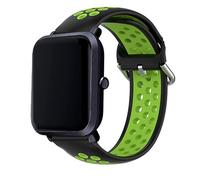 Cool cinturino in caucciù universale nero-verde 20mm per Amazfit Bip/GTS/Bip Lite/Huawei/Samsung/Cool Oslo