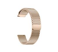 Cinturino universale in metallo Milano 18mm 20mm 22mm adatto for Samsung Galaxy Watch6/5/4/Huawei watch GT6/5/4 Pro(Rose Gold,22mm)