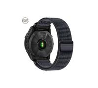 CINTURINO INF Fenix 5/6/7X Pro 22mm - in nylon con velcro, compatibile, regolabile Nero, Nylon, Acciaio inossidabile