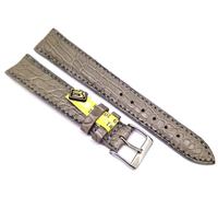 Cinturino Vero Coccodrillo 17/16mm Grigio-Tortora Adatto per Cacciatore / 150