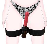 Cinturino Vibratore per Gambe con Cerniera Regolabile per Gioco Mani Libere BDSM, adatto a Vibratori e Dildos di Quasi Tutte le Taglie