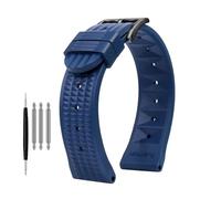 Cinturino Waffle compatibile con Seiko PROSPEX SKX007 Water Ghost 20mm 22mm Abalone Small MM for orologio sportivo in gomma da uomo in silicone Diver(B Blue-Black,Width 20mm)