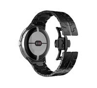 CINTURINO WIGENTO Bracciale con chiusura a farfalla, per Google Pixel Watch 4 3 45mm, regolabile Nero, Alluminio