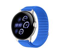 CINTURINO WIGENTO con chiusura a velcro Blu, nylon