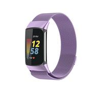 CINTURINO WIGENTO con design a maglia e chiusura magnetica Viola, acciaio / metallo