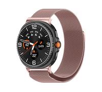 CINTURINO WIGENTO con design a maglia metallica e chiusura magnetica Rosa, acciaio inox