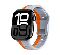 CINTURINO WIGENTO di design con struttura ondulata Bianco, silicone