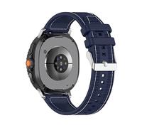 CINTURINO WIGENTO ibrido intrecciato Blu, silicone / nylon