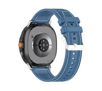 CINTURINO WIGENTO ibrido intrecciato e Blu, silicone / nylon