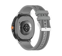 CINTURINO WIGENTO ibrido intrecciato Grigio, silicone / nylon