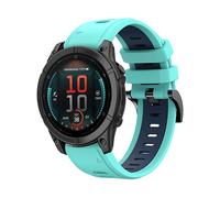 CINTURINO WIGENTO in bicolore per Garmin Fenix E 47mm Multicolore, silicone