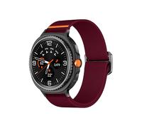 CINTURINO WIGENTO in elastico con chiusura scorrevole Rosso, nylon