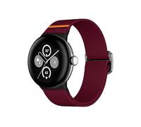 CINTURINO WIGENTO in elastico regolabile, per Google Pixel Watch 4 / 3 45mm Bordeaux, Arancione, Nylon