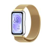 CINTURINO WIGENTO in metallo con design a maglia e chiusura magnetica Oro, acciaio inox