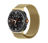 CINTURINO WIGENTO in metallo con design a maglia Oro, acciaio inox