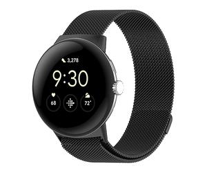 CINTURINO WIGENTO Mesh Design Band Nero, acciaio / metallo