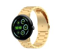 CINTURINO WIGENTO per Google Pixel Watch 4 / 3 45mm Three Beads Oro, Acciaio inox