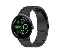 CINTURINO WIGENTO Three Beads, per Google Pixel Watch 4 / 3 45mm, regolabile Nero, Acciaio inox
