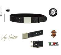 Cinturone Cintura in Cuoio con Doppi Fori H5 Fibbia Vega Holster 1V57 CC PS GPG