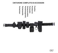 Cinturone Completo di Fondina e Vari Accessori Cordura Vigilanza Guardie 22763A