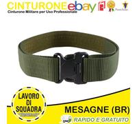 Cinturone Tattico Militare in CORDURA per Uso Professionale 100CM Militaria VERD