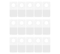 Cinvo Ganci Appesi 300 Pezzi Autoadesivi Fori Rotondi Targhette Espositore Trasparente Invisibile per Negozio Al Dettaglio Piccoli oggetti d'affari fatti a mano (25 x 40 mm)