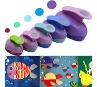 CINY Circle Punch Round Shape Card Making Device DIY Album Greeting Cards School Supplies (5 Pieces Diameter 9mm+25mm+38mm+50mm+75mm)