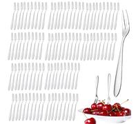 CINY Forchette da Dessert 100 Pz, Forchetta Frutta In Acciaio Inox, Insalata, Antipasto, Set Forchettina Per Torte, Forchette Cocktail, Forchette Decorative, Per Famiglie, Ristoranti, Bistrot e Bar