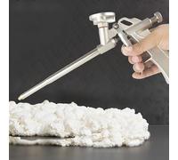 CINY Pistola per Schiuma Poliuretanica, Metallo Pistola Per Schiuma Espansa Ad Espansione In Pu Resistente Per Mastice Da Costruzione Calafataggio, Riempimento, Sigillatura(1 pz oro)