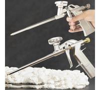 CINY Pistola per Schiuma Poliuretanica, Metallo Pistola Per Schiuma Espansa Ad Espansione In Pu Resistente Per Mastice Da Costruzione Calafataggio, Riempimento, Sigillatura (2 pz oro)