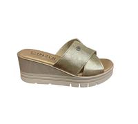 Cinzia Soft ciabatta donna fasia n 38 oro zeppa