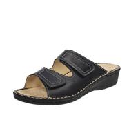 Cinzia Soft Ciabatte In Pelle Con Strappo Blu - Donna Scarpe Ciabatte Fascia