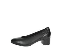 Cinzia soft Scarpa Donna Ballerina in Pelle Nero Tacco 4 Comfort Nero Nero 002