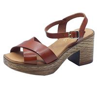 Scarpe da Donna - CINZIASOFT Art. EL680202 003 CUOIO sandali con tacco