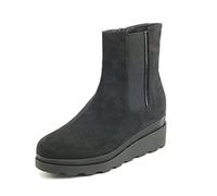 Cinzia Soft IAB874024 Nero Tronchetti per Donna in Tessuto Nero con Zeppa (Taglia 38)