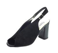 Cinzia Soft IBBF905 Camoscio Nero Sandali per Donna con Tacco Alto Foderato (Taglia 35)